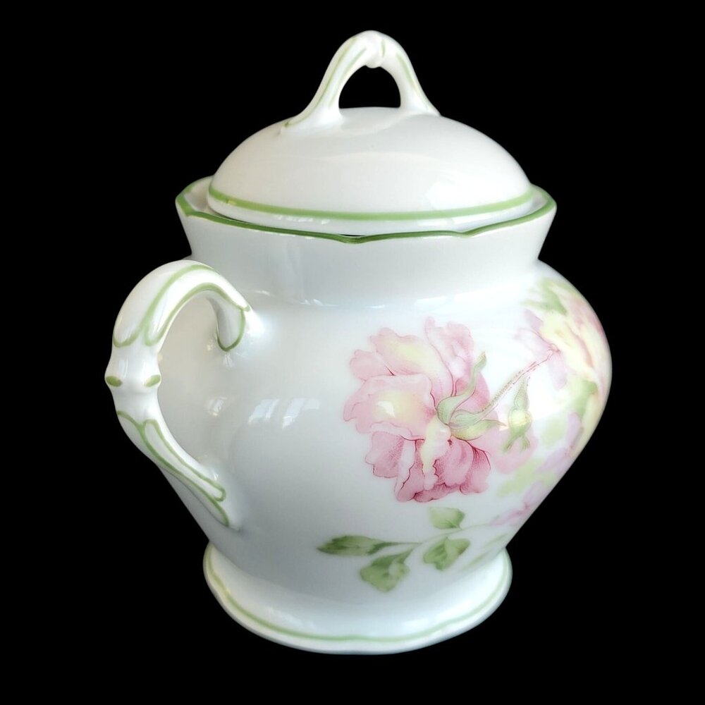 Vintage Bernardaud Sugar Bowl with Lid Eugenie de Montijo Limoges France - Picture 3 of 8